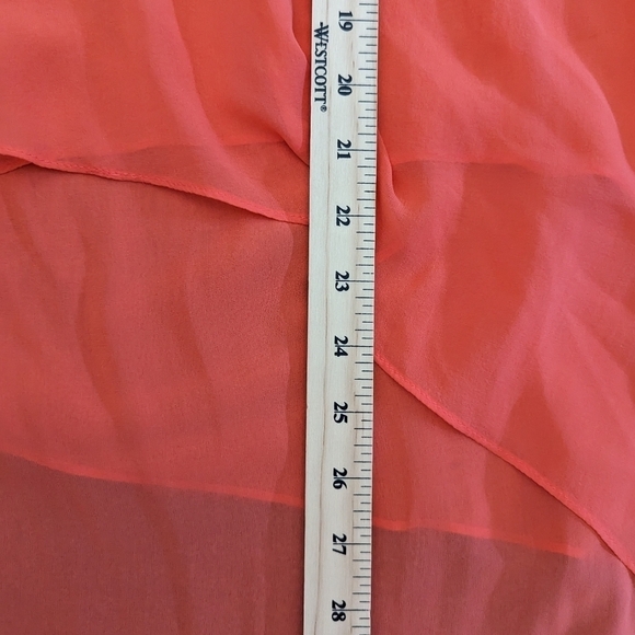 BCBGMAXAZRIA sleeveless silk tunic top blouse size Medium - Picture 9 of 10